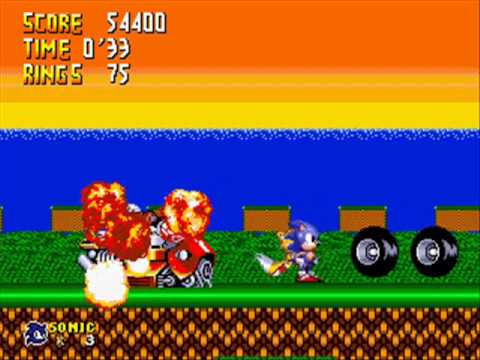 Sonic 2 Advanced Edit | Sonic | Sunset Shore Zone Act 2: 0:37
