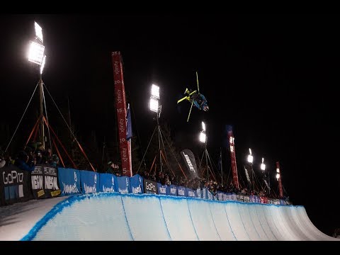Halfpipe World Champion Kyle Smaine winning run and talking about stress