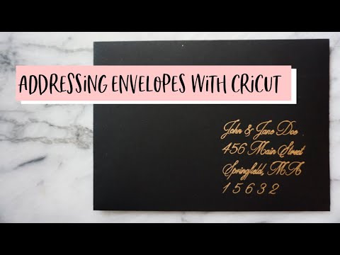 How To: Addressing Envelopes with Cricut | Easy Wedding ...