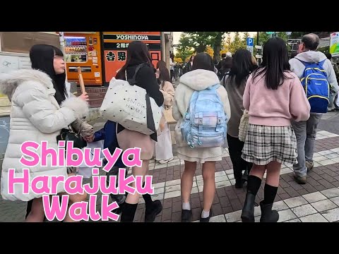 【Shibuya → Harajuku】Tokyo Street Walk 34min【4K】