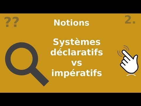 NOTIONS 2 DECLARATIF VS IMPERATIF