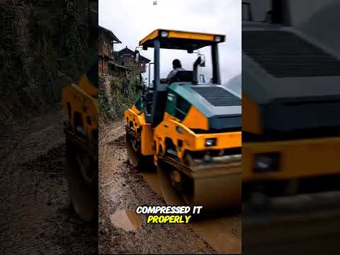 Road Repair Journey No More Ditches🚜🛣️🧱#short