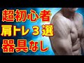 【超初心者向き】肩の筋トレ3選自重・器具なし