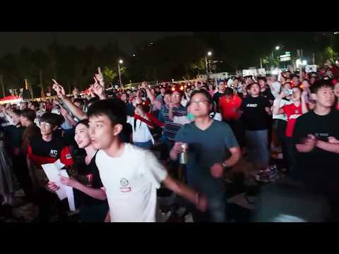 Korean Football Fans in Seoul (2018)