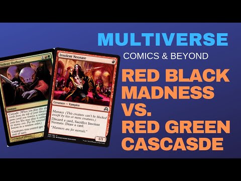 MTG Pauper Red Black Madness Vs Red Green Aggro Cascade