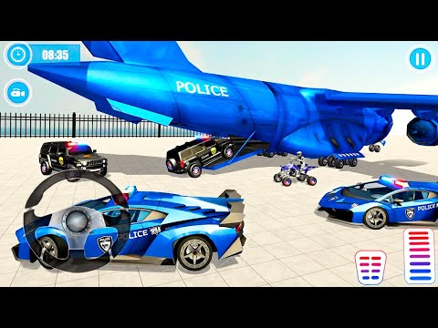 US Police Car Transporter Trailer Truck Driver - Grand Police Cars Transport Truck |Android GamePlay