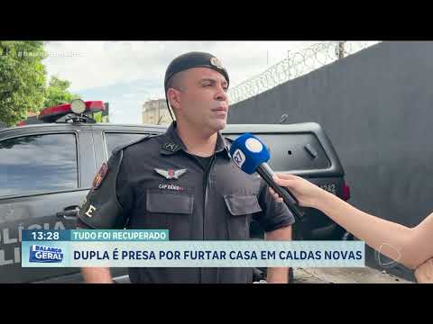 Dupla é presa após furto de casa