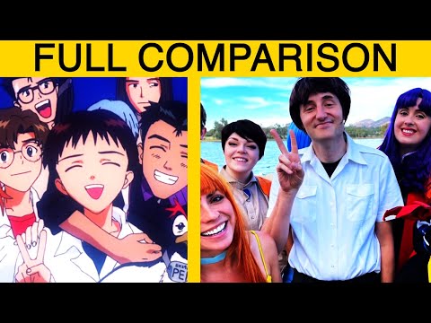 Mega64's End of Evangelion vs the actual End of Evangelion