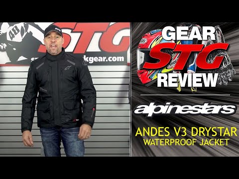 Alpinestars Andes V3 Drystar Waterproof Jacket Review | Sportbike Track Gear