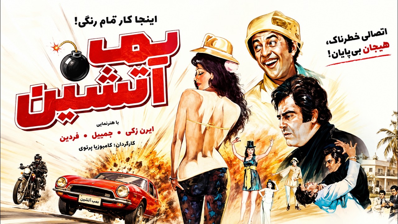 فیلم اکشن ایرانی سه بمب آتشین   بدون حذفیات و رنگی شده