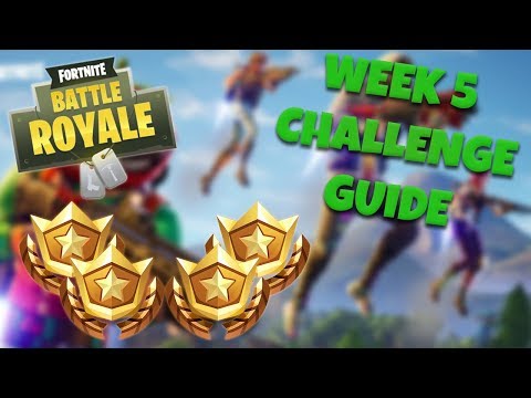HOW TO COMPLETE ALL WEEK 5 CHALLENGES – SEASON 4 | FORTNITE BATTLE ROYALE TIPS/TUTORIALS