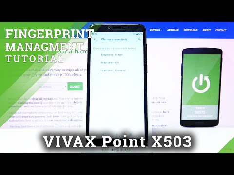 How to Add Fingerprint to VIVAX Point X503 – Change Screen Lock Method