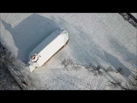 Este iarnă pe Oțeleni - Filmare dronă