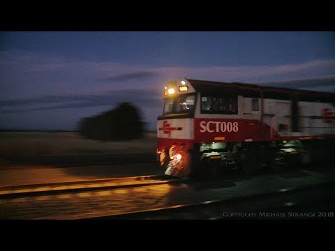 Mile Long MP9 SCT Freight Train With Boxcars & Container (14/12/2017) - PoathTV Australian Railways