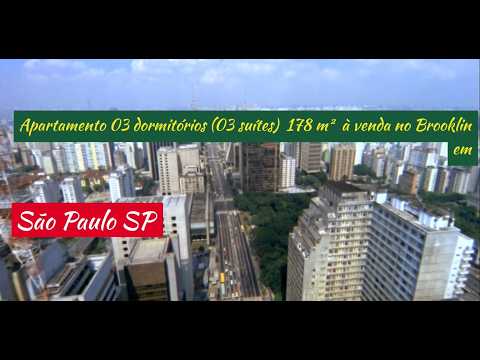 Apartamento 03 dormitórios (03 suítes)  178 m²  à venda no Brooklin em São Paulo SP