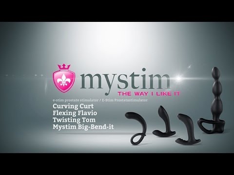 Видео Стильный массажер простаты Mystim Curving Curt