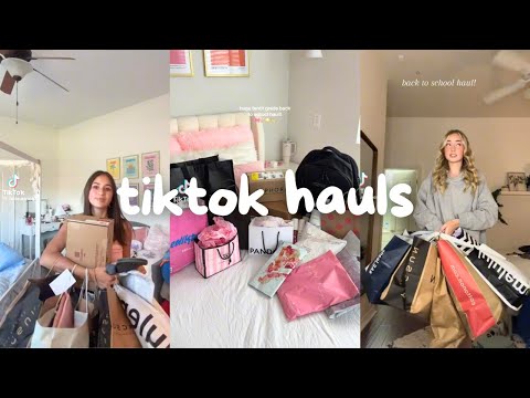 huge tiktok hauls 🛍️🎀✨ | cute & *very* aesthetic tiktok compilation