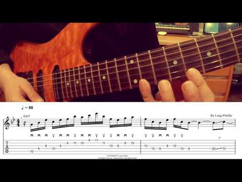 Guitar Lessons Lick #3 Minor pentatonic and minor pentatonic with the Added 6th  (Fusion Sound)