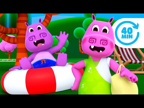 Uma Família de Hipopótamos e Mais Músicas Infantis do Zoo | O Reino Infantil