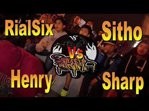 Sharp vs Henry vs Sitho vs RialSix -  Cupo Achora Tu Rima - Raptonda - 2017 - Lima Peru