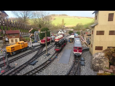 Piko G🚂Fahrtag⚒🚂mein Piko G Fuhrpark ist auf den Gleisen unterwegs/von der BR 50 🚂bis zur BR 106⚒😊