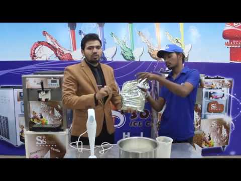 Softy ice cream making machine