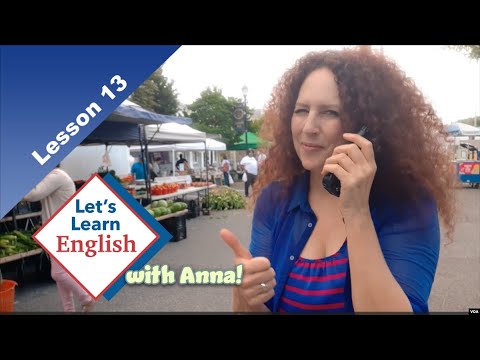 Lesson 13: What is at a Farmers' Market? Let's Learn English with Anna Lesson 13