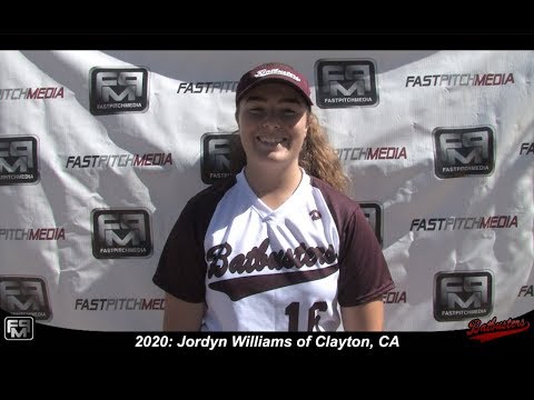 2020 Jordyn Williams First Base Softball Skills Video - Batbusters