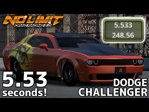 Fastest Dodge Challenger SRT Tune - 5.53 Seconds 1/4 Mile! No Limit Drag Racing 2.0