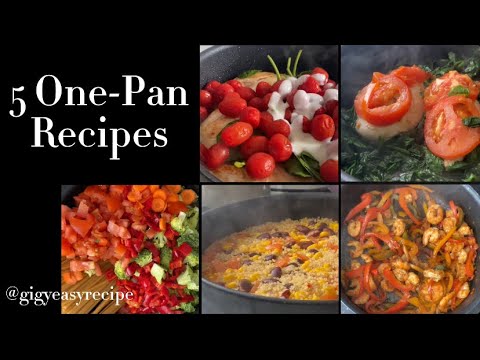 5 - One-Pan Meal 🍽️ Healthy Lunch or Dinner Recipes - Some are vegetarian 🌱