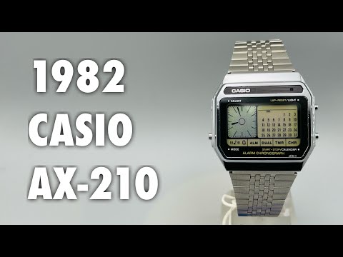 Unused 1982 CASIO AX-210 review and look at its beauty and features