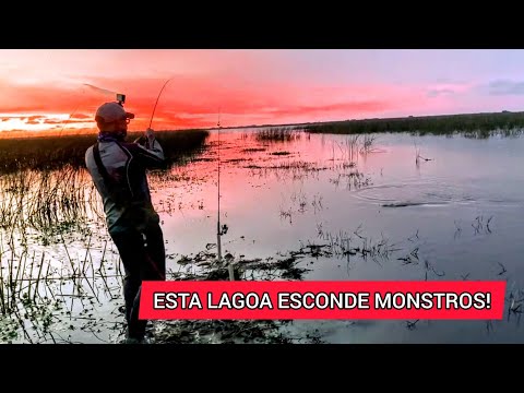 ESTA LAGOA É LUGAR DE MONSTROS! Pescaria em Mostardas, Rio Grande do Sul. 