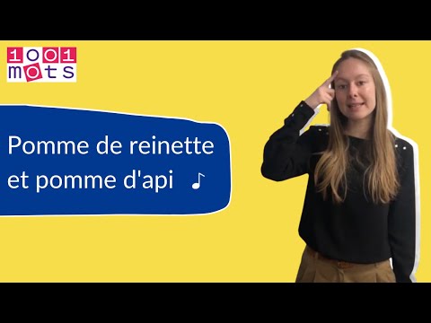 Pomme de reinette et pomme d'api - Comptine à gestes