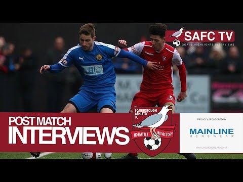 Post Match Interviews: Scarborough Athletic v Prescot Cables - 27/01/2018