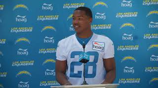 Isaiah Spiller 2022 Minicamp Press Conference | LA Chargers