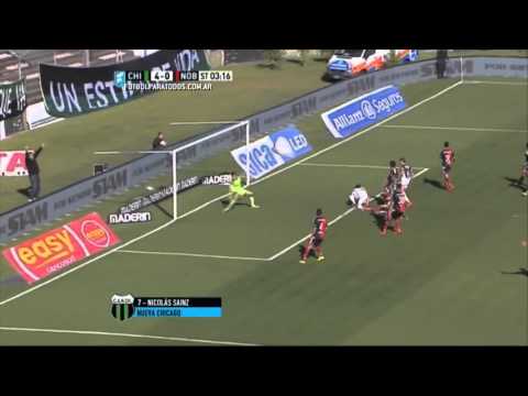 Gol de Sainz. Nueva Chicago 4 - Newell's 0. Fecha 28. Primera División 2015. FPT
