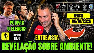GIRO DO GALO DESTA TERÇA (06/10): REVELAÇÃO SOBRE AMBIENTE, POUPAR ELENCO, REFORÇOS, NOVIDADES E+