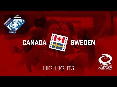 HIGHLIGHTS: Canada v Sweden - Women gold medal - World Junior Curling Championships 2018