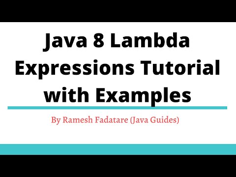 Java 8 Lambda Expressions Tutorial with Examples | PART-1