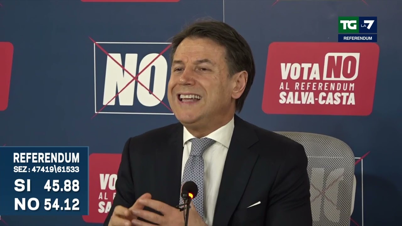 Referendum Giustizia, Conte: "Una grande rimonta del NO. Si apre una nuova primavera politica"