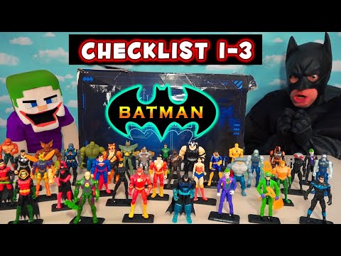 I'M BATMAN!! Spin Master Toys Checklist Series 1-3 EVERY Figure vs Puppet Steve Joker