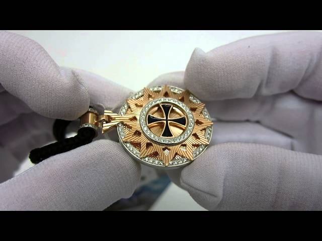 Серебряный позолоченный кулон "Звезда Эрцгаммы" ксх4 Видеообзор