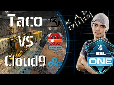 CS:GO POV SK Taco VS Cloud9 -Train - ESL One New York 2017