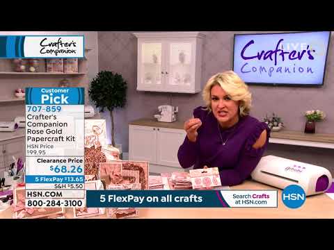 Crafter's Companion Rose Gold Papercraft Kit