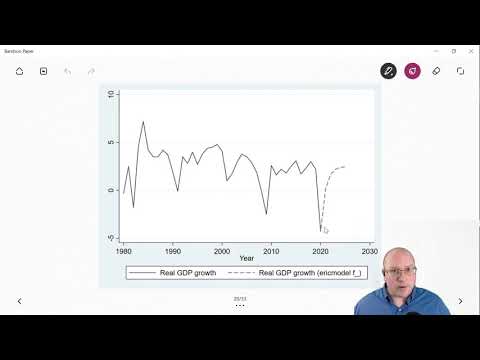 Forecast GDP growth in Stata
