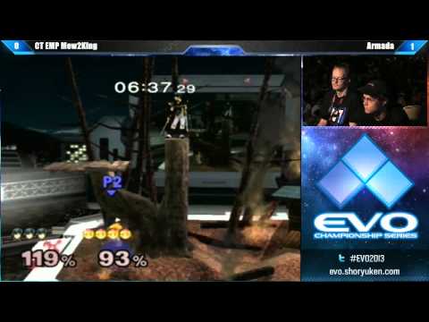 EVO 2013 SSBM Top 8 - Mew2King (Sheik/Marth) vs Armada (Peach)