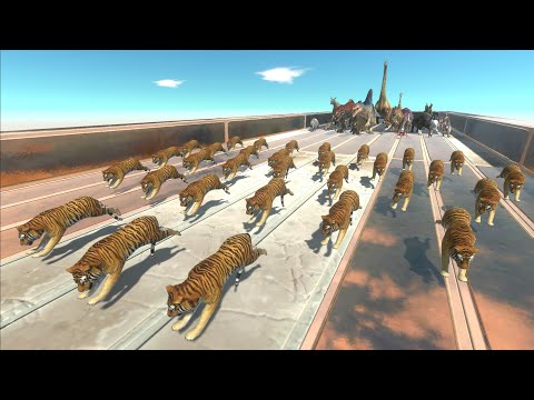 Race to eat 30 TIGERS - Animal Revolt Battle Simulator