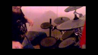 Strapping young lad - Force fed Drum/Guitars/Bass Cover by Nikke Kuki