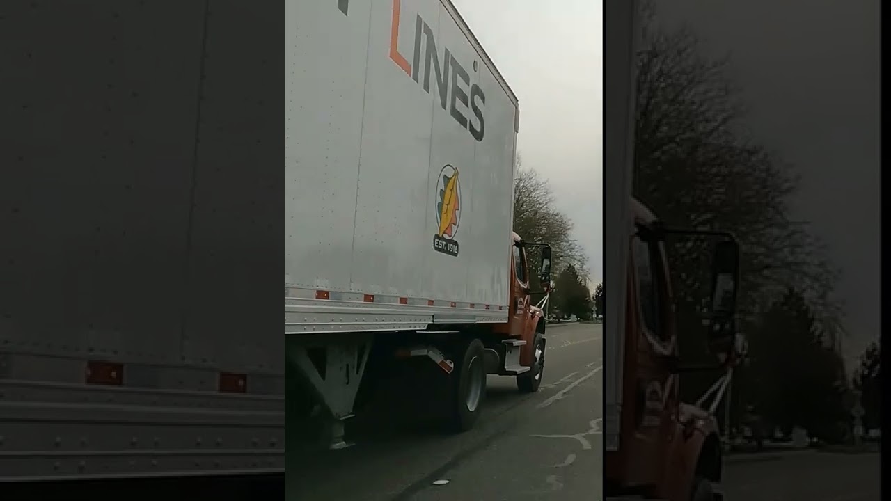 Oak Harbor Freight lines Inc   Semi trailer Truck Freight 🚚 🚚 Container Freight Trailer Truck 🇺🇸 🇺🇸