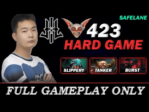 Hard Game, Lilgun.423 Practicing Meepo Safelane for TI Regional Qualifier - Full Gameplay Meepo #185